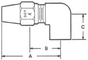 270A Elbow, 90&#186; Tube to FPT Fittings
